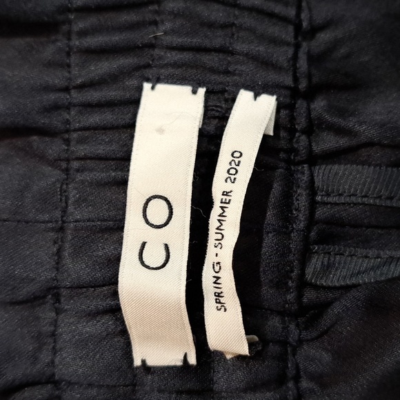 NWOT CO navy satin slacks - Picture 7 of 9